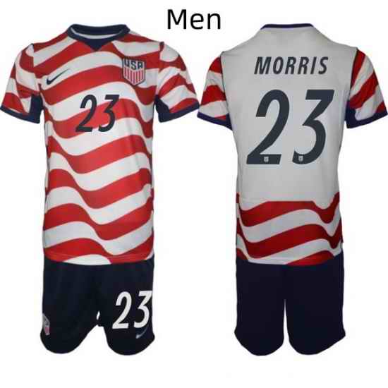 USA FIFA World Cup 2026 Soccer Red Home Jersey Aidan Morris #23